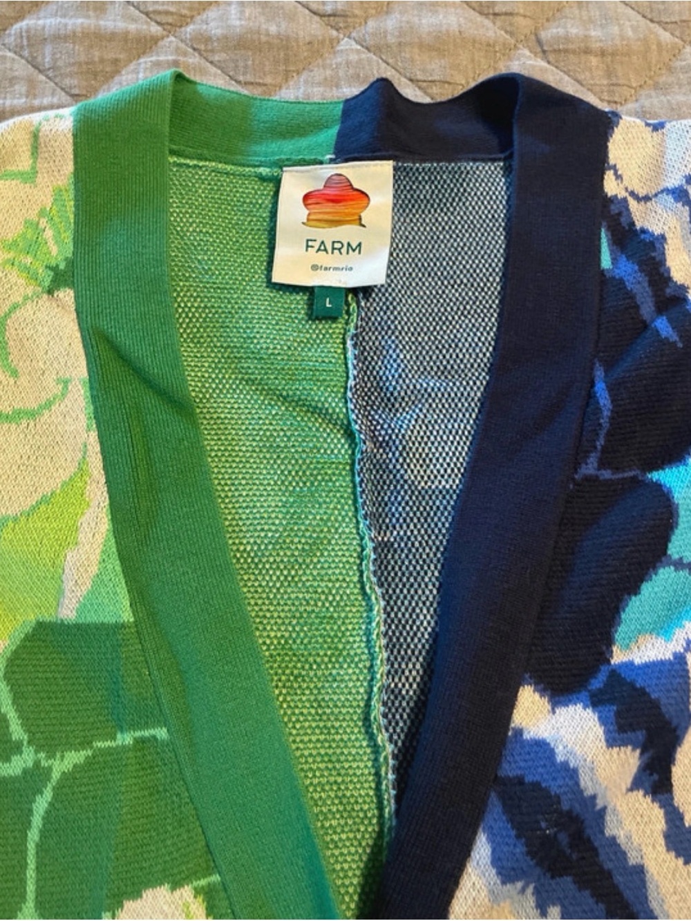 FARM Rio Tropical Groove Mix Pattern Cardigan - Picture 5 of 7